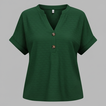 V-Ausschnitt Top Damen | Lässiges Oberteil für Damen