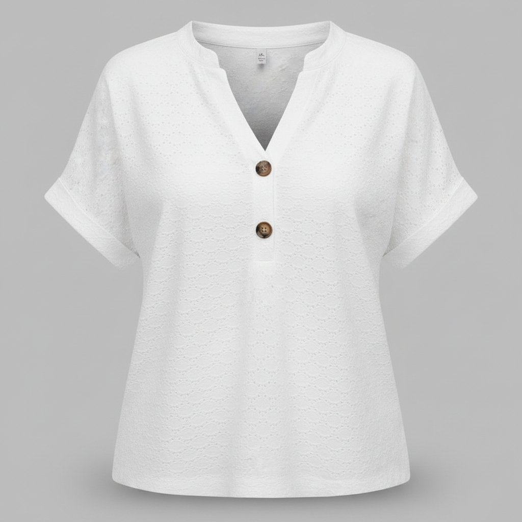 V-Ausschnitt Top Damen | Lässiges Oberteil für Damen