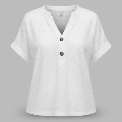 V-Ausschnitt Top Damen | Lässiges Oberteil für Damen