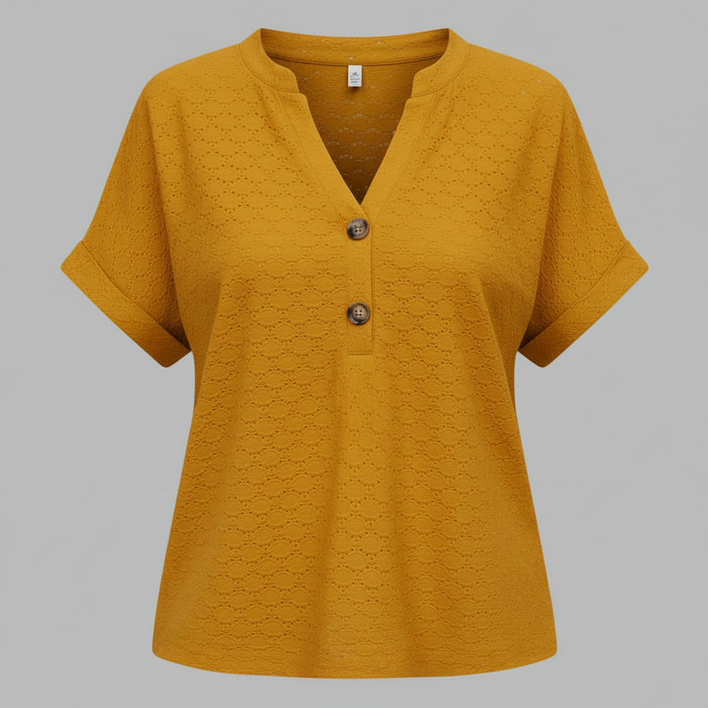 V-Ausschnitt Top Damen | Lässiges Oberteil für Damen