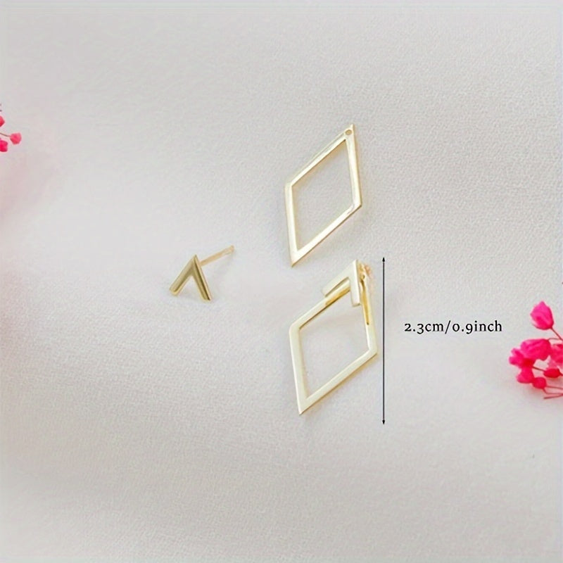 V-Form Ohrringe | Elegante Damenohrringe Goldfarben 1