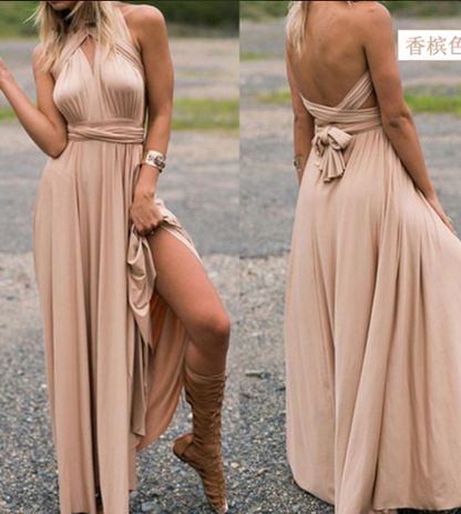 Vielseitiges Wickelkleid Multiway Design | Damenkleid 14