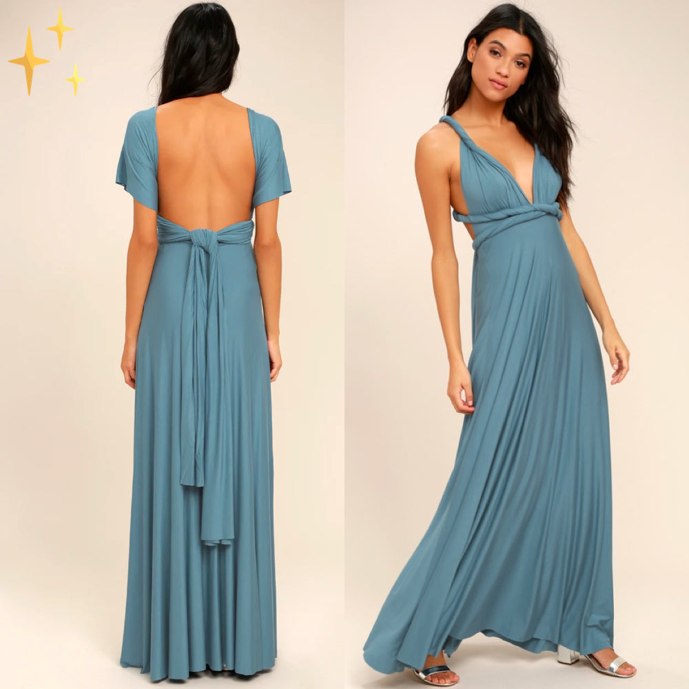 Vielseitiges Wickelkleid Multiway Design | Damenkleid 3
