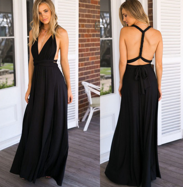 Vielseitiges Wickelkleid Multiway Design | Damenkleid 7