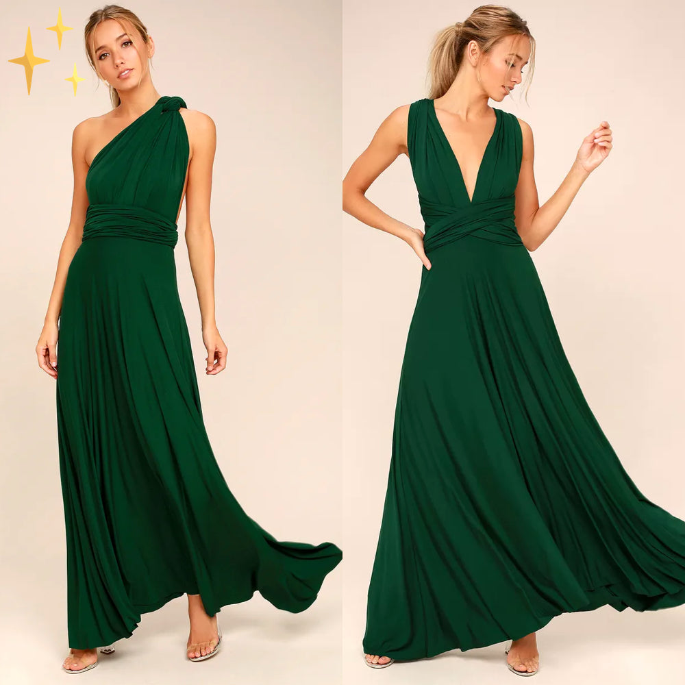 Vielseitiges Wickelkleid Multiway Design | Damenkleid 9