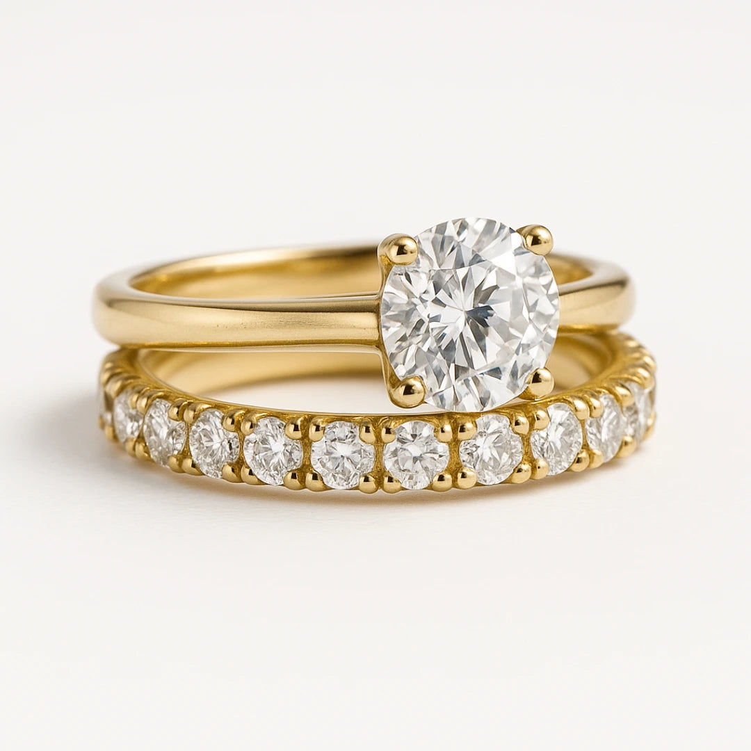 Vilma | Goldfarbenes Ringset Damen Schmuck 0