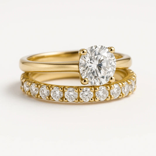 Vilma | Goldfarbenes Ringset Damen Schmuck 0