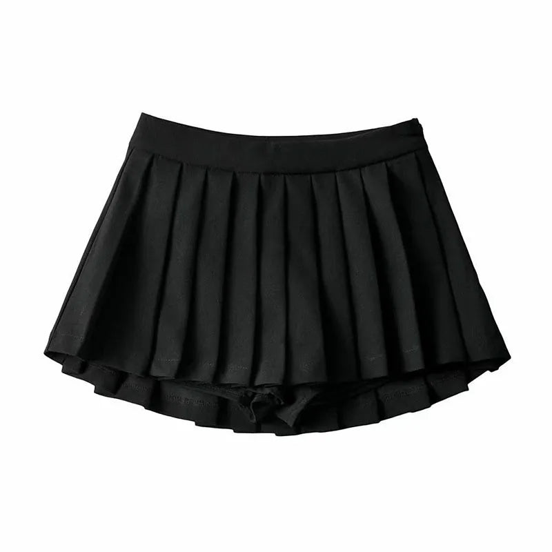 Vintage Faltenrock Weiß | Hohe Taille Sommerrock für Frauen 4