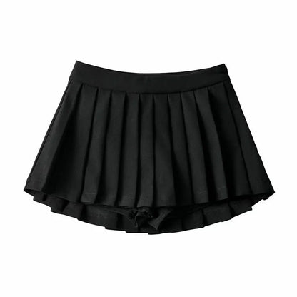 Vintage Faltenrock Weiß | Hohe Taille Sommerrock für Frauen 4