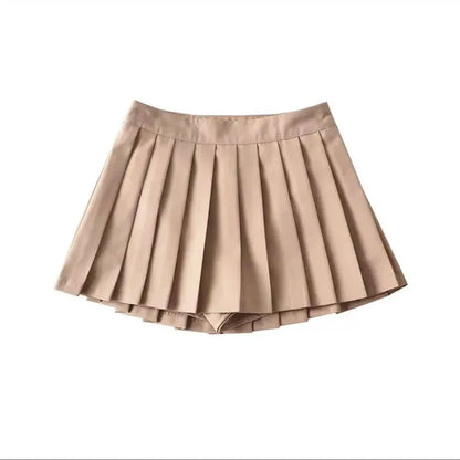 Vintage Faltenrock Weiß | Hohe Taille Sommerrock für Frauen 6