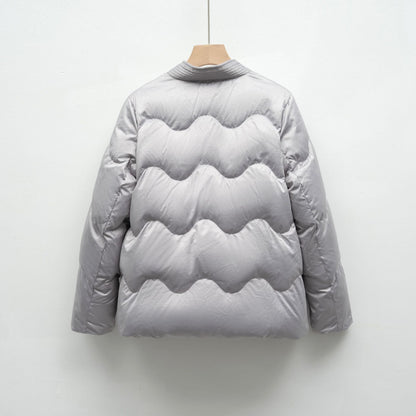 Voluminöse Steppjacke Damen | Elegante Taillierte Jacke 1