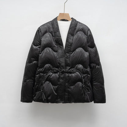 Voluminöse Steppjacke Damen | Elegante Taillierte Jacke 3