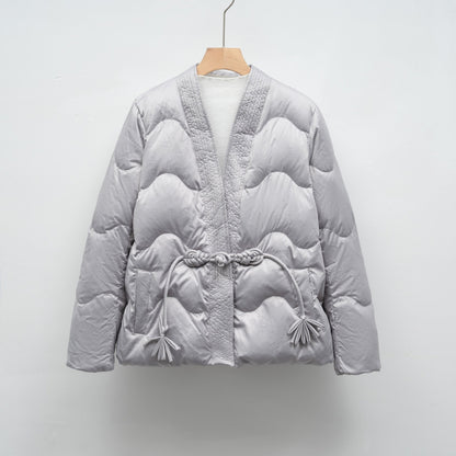 Voluminöse Steppjacke Damen | Elegante Taillierte Jacke 4