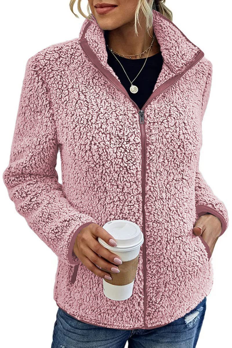 Weiche Fleecejacke Damen | Warm Mit Reißverschluss 6