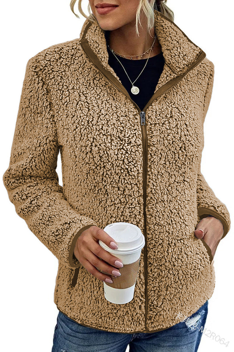 Weiche Fleecejacke Damen | Warm Mit Reißverschluss 8