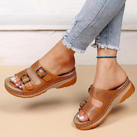 Weiche Leder Sandalen Damen | Sommerschuhe für Alltag 0
