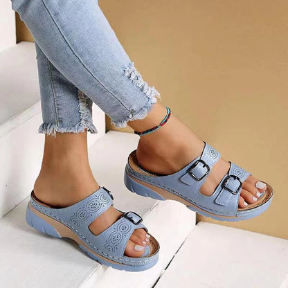 Weiche Leder Sandalen Damen | Sommerschuhe für Alltag 1