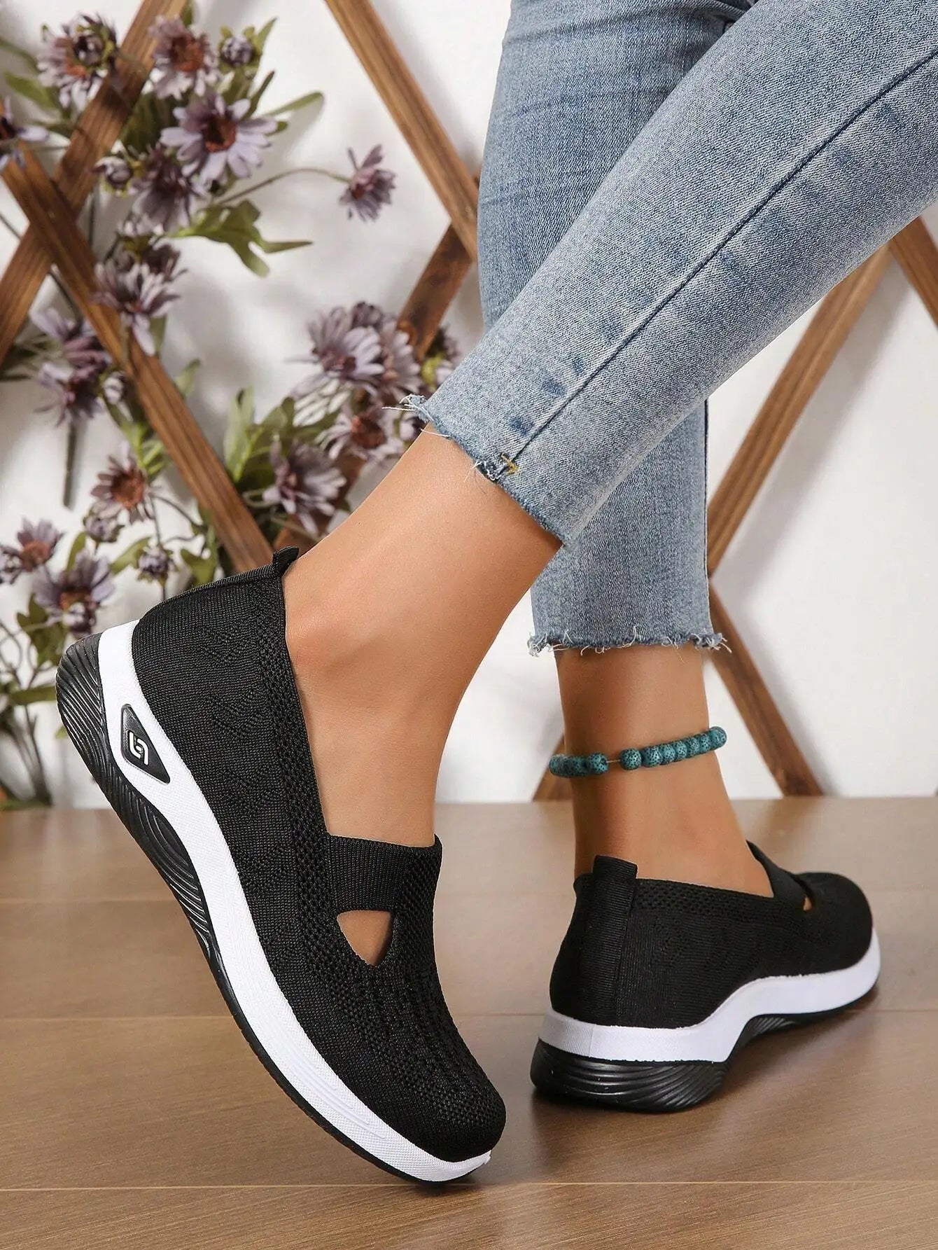 Weiße Sneaker Damen | Atmungsaktive Freizeit Schuhe 5