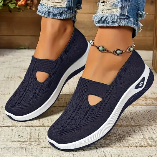 Weiße Sneaker Damen | Atmungsaktive Freizeit Schuhe 8