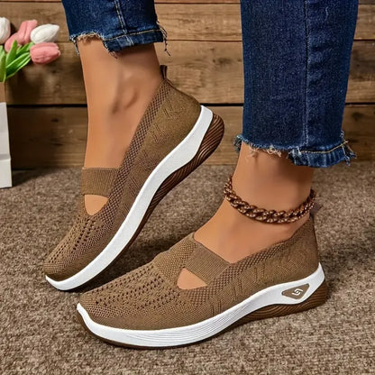 Weiße Sneaker Damen | Atmungsaktive Freizeit Schuhe 9