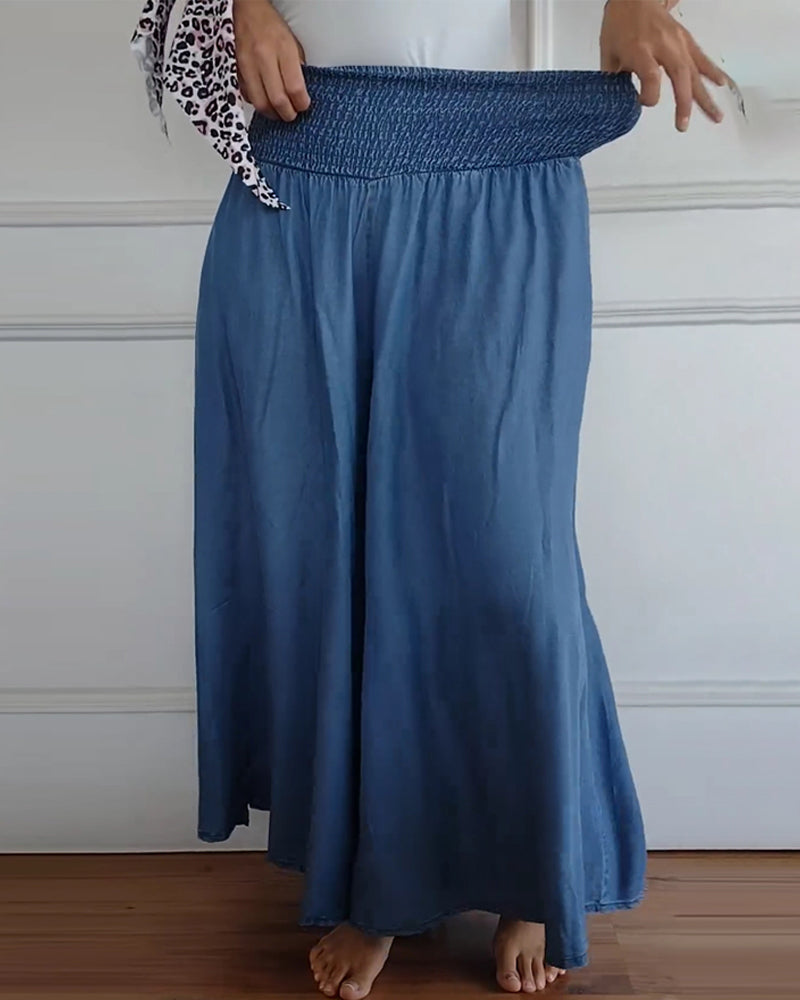 Weite Damenhose mit Smock-Bund | Fließend & Lässig 1