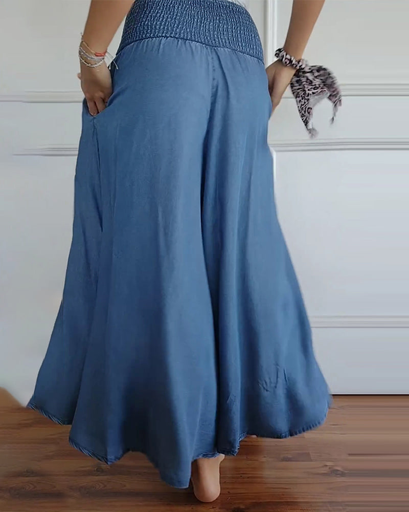 Weite Damenhose mit Smock-Bund | Fließend & Lässig 3
