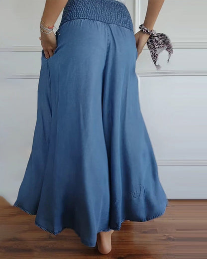 Weite Damenhose mit Smock-Bund | Fließend & Lässig 3