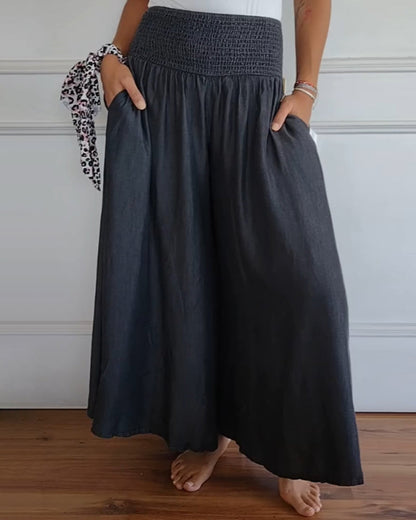 Weite Damenhose mit Smock-Bund | Fließend & Lässig 5