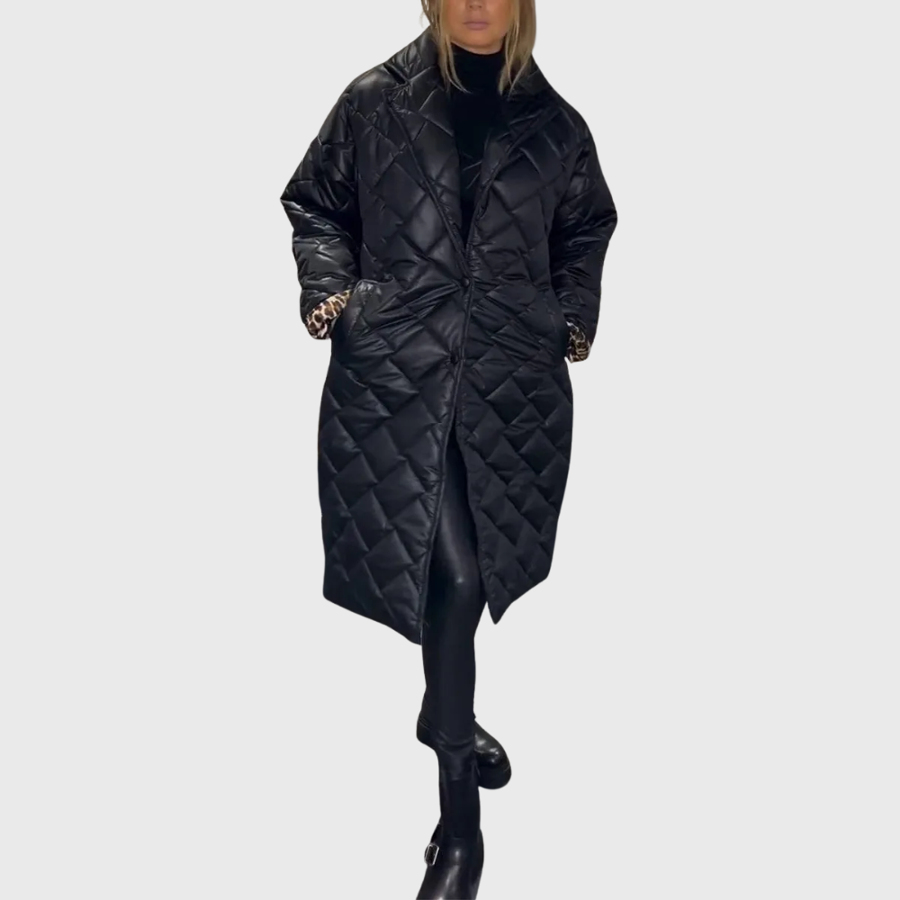 Wendbare Steppjacke Damen | Lange Jacke für kalte Tage 0