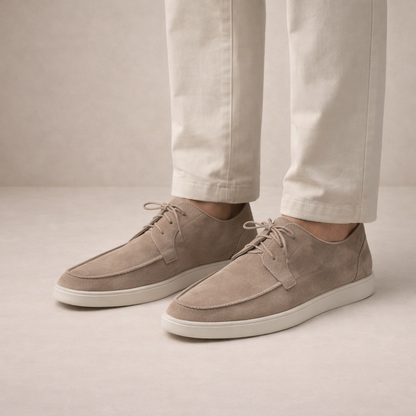 Wildleder Loafer Herren mit Schnürung und geschlossener Zehenpartie 1