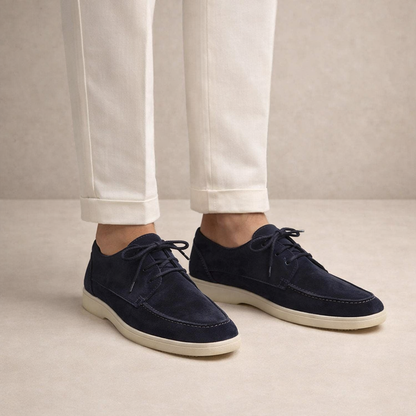 Wildleder Loafer Herren mit Schnürung und geschlossener Zehenpartie 3