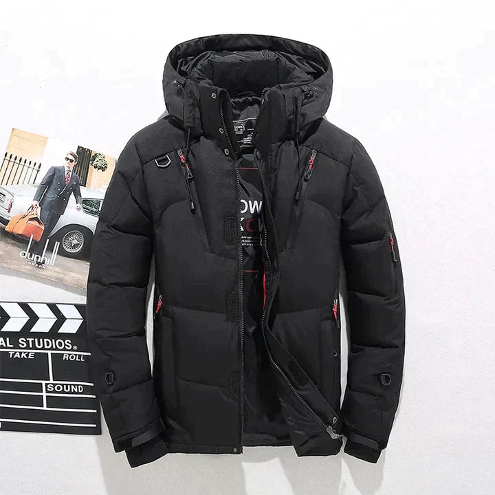 Winterjacke Herren Steppjacke mit Kapuze | Winddicht und Warm 0