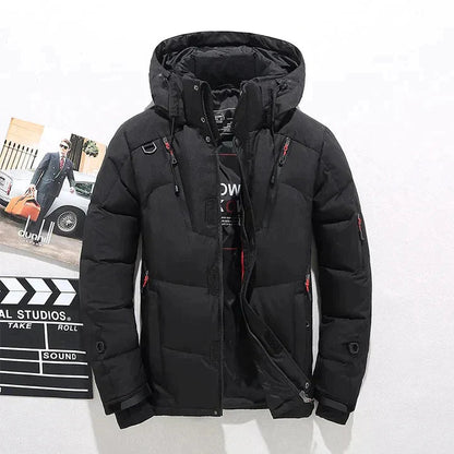 Winterjacke Herren Steppjacke mit Kapuze | Winddicht und Warm 0