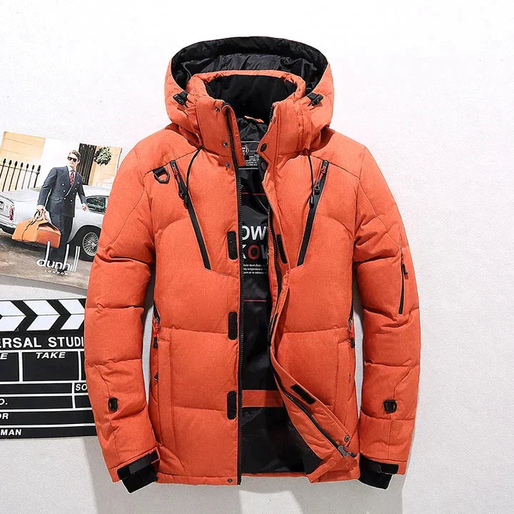 Winterjacke Herren Steppjacke mit Kapuze | Winddicht und Warm 2