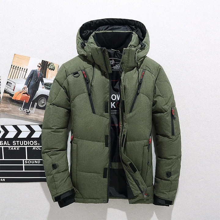 Winterjacke Herren Steppjacke mit Kapuze | Winddicht und Warm 3