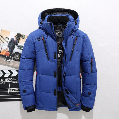 Winterjacke Herren Steppjacke mit Kapuze | Winddicht und Warm 4