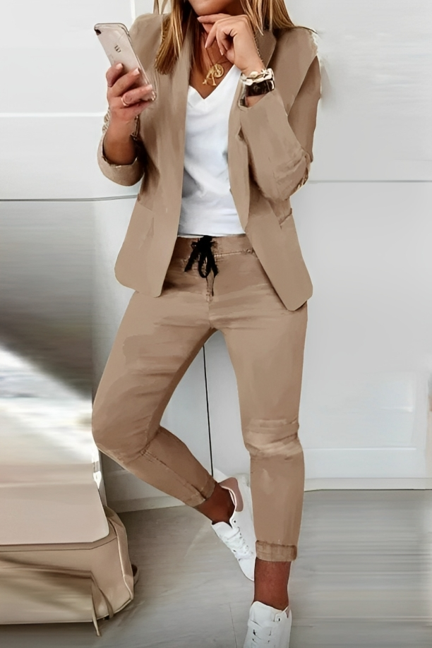 Zweiteiliges Damen Blazer-Set Alina | Elegantes Outfit für Alltag & Events 1