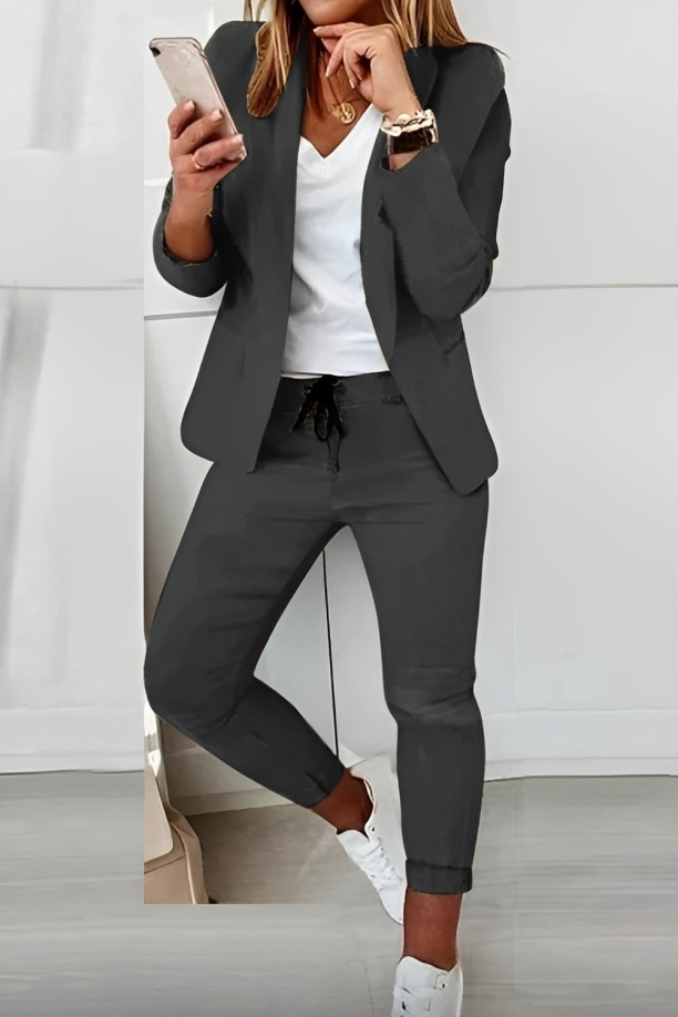 Zweiteiliges Damen Blazer-Set Alina | Elegantes Outfit für Alltag & Events 2